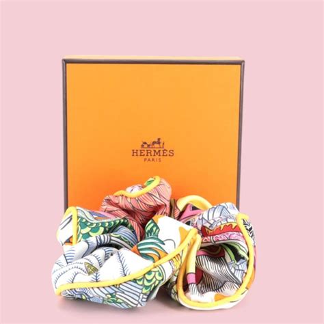 hermes silk scrunchie|hermes pin.